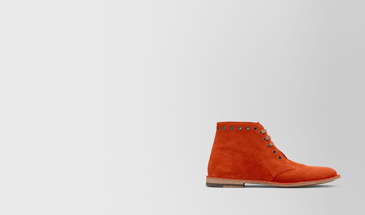 maldon boot aus wildleder dark terracotta landing
