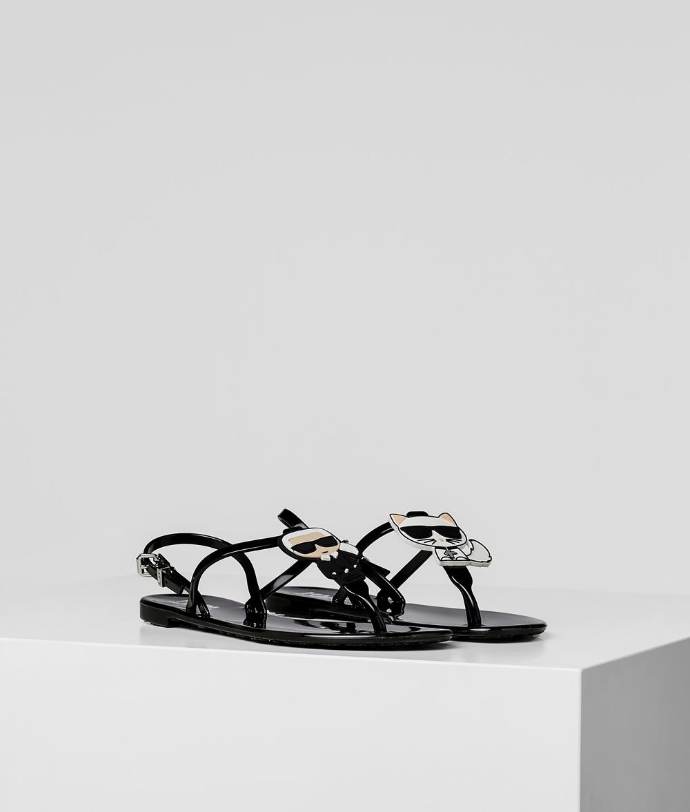 KARL LAGERFELD Slingback-Sandalen JELLY Karl Ikonic Sandalen Damen f