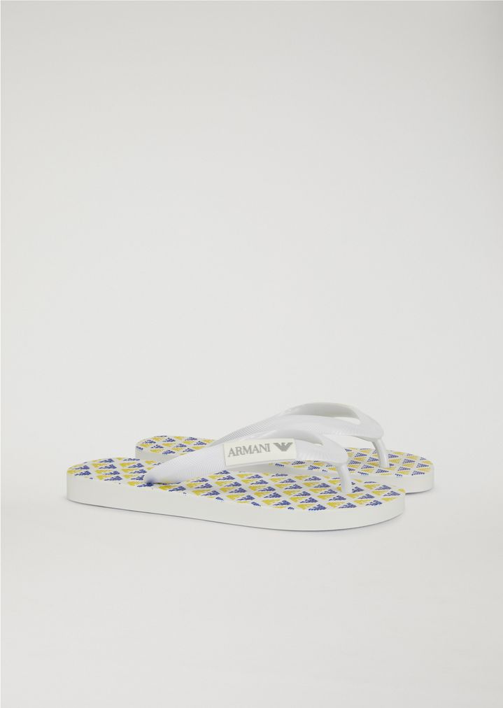 armani junior flip flops