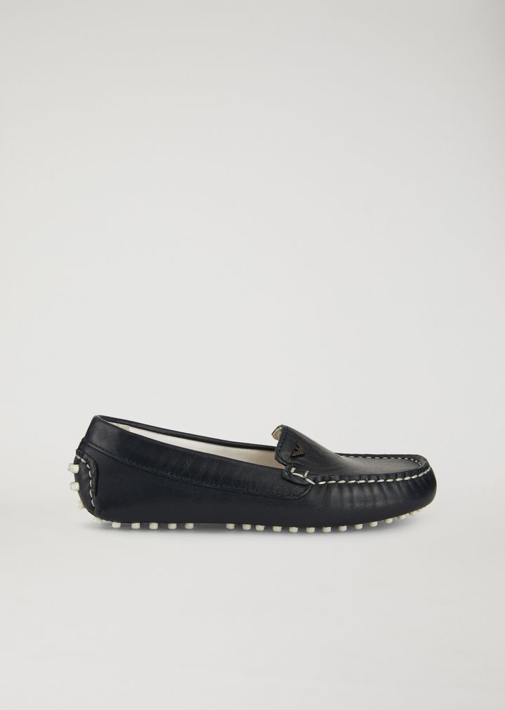 junior loafers black