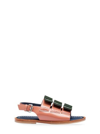 Marni Calfskin sandal with bows Woman