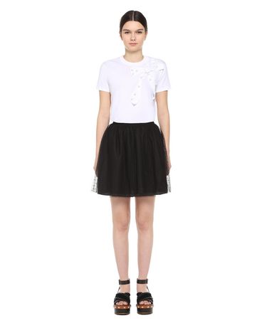 REDValentino Point d'esprit tulle skirt