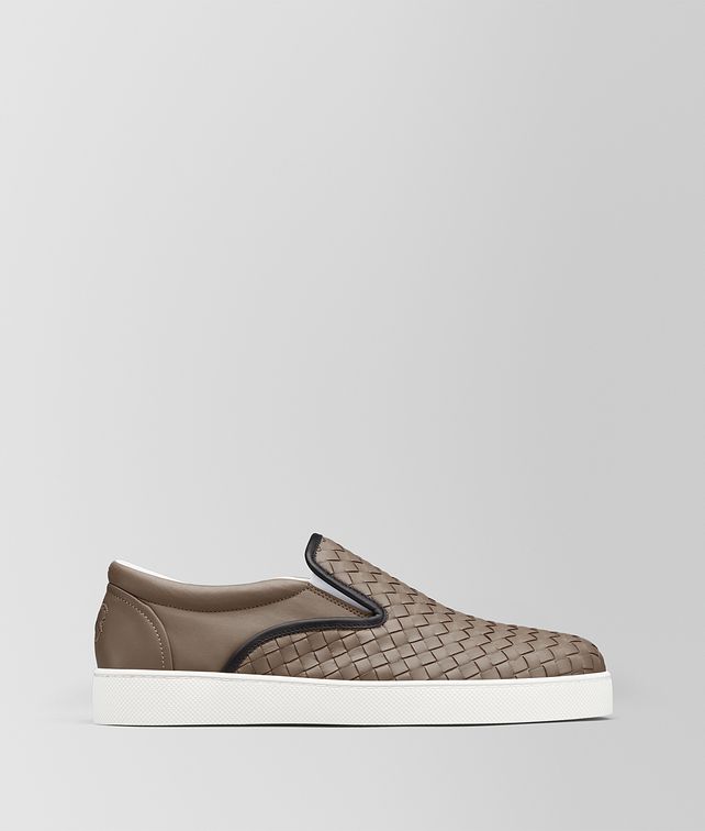 BOTTEGA VENETA LIMESTONE INTRECCIATO NAPPA DODGER SNEAKER Trainers Man fp
