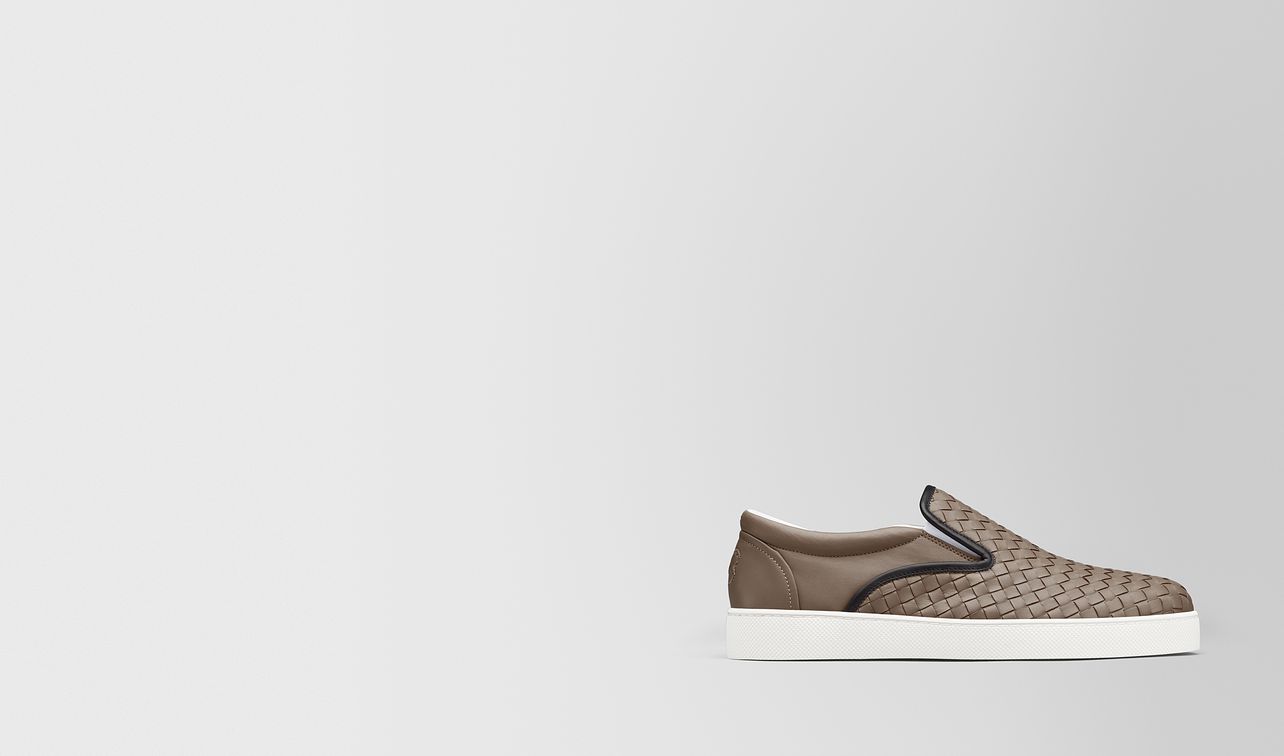 limestone intrecciato nappa dodger sneaker landing