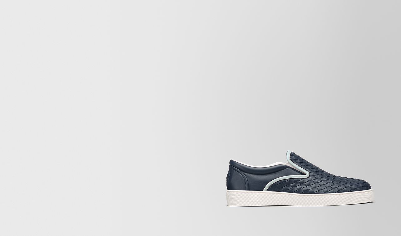 denim intrecciato nappa dodger sneaker landing
