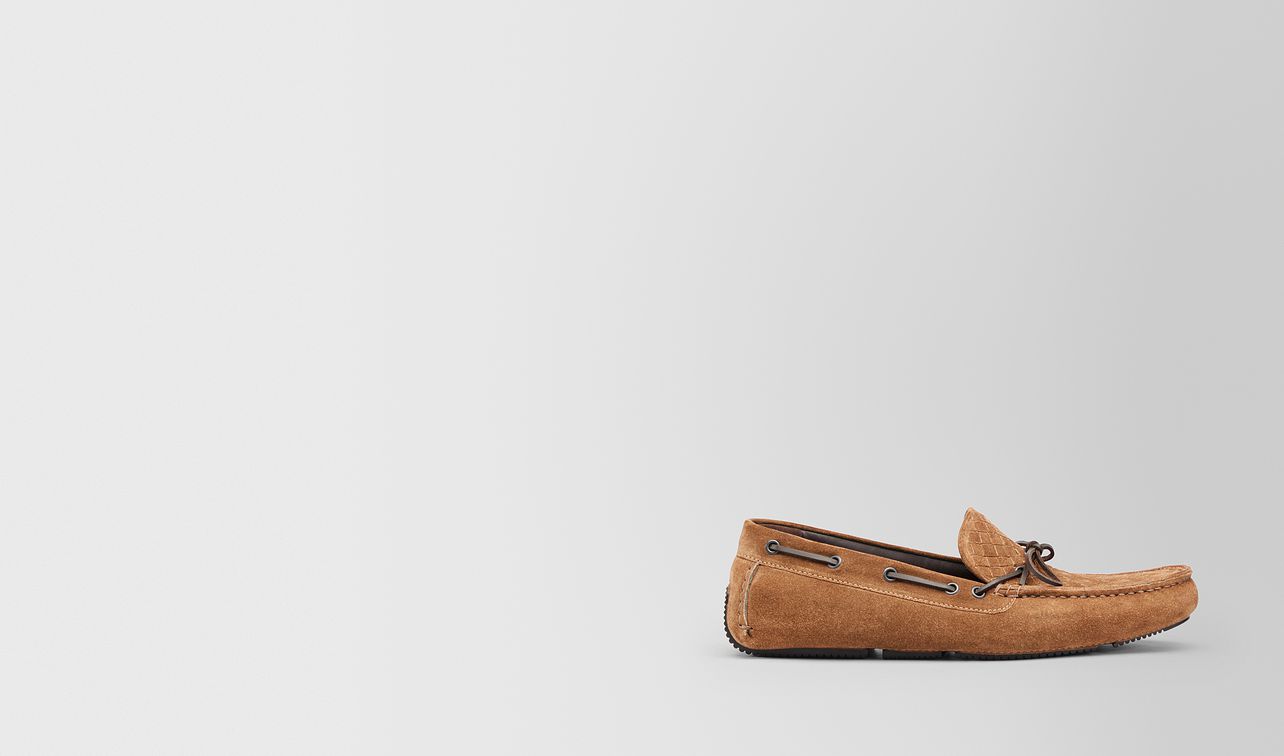 camel intrecciato suede wave driver landing