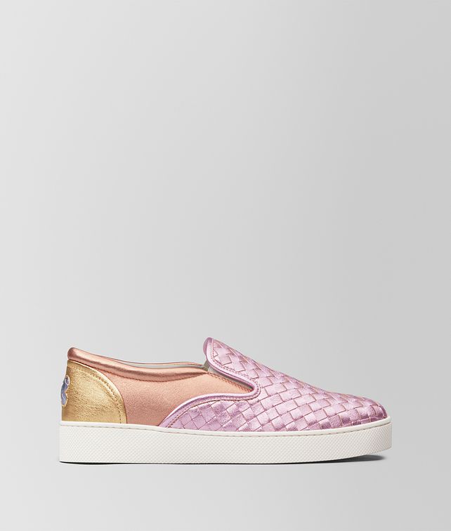 BOTTEGA VENETA SNEAKER DODGER IN INTRECCIATO NAPPA LAMÉ MULTICOLOR Sneakers Donna fp