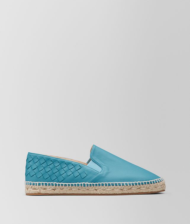 BOTTEGA VENETA ESPADRILLAS GALA IN INTRECCIATO NAPPA AQUA Espadrillas Donna fp