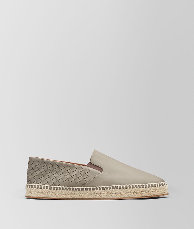 BOTTEGA VENETA DARK CEMENT INTRECCIATO NAPPA GALA ESPADRILLE Espadrilles Man fp