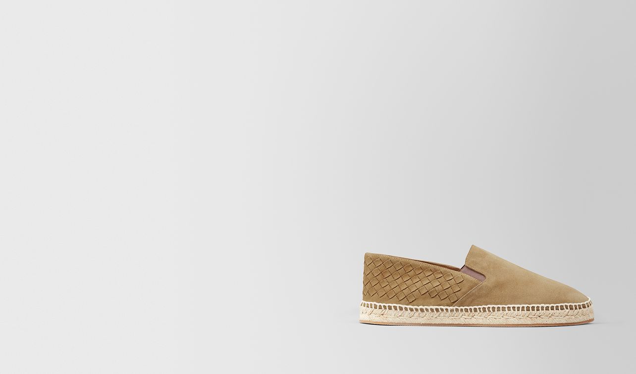 camel intrecciato suede gala espadrille landing