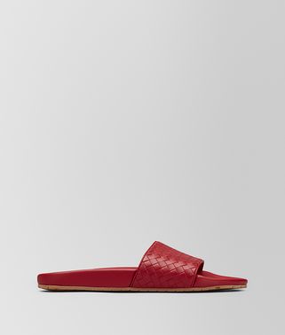 CHINA RED INTRECCIATO CALF LAKE SANDAL