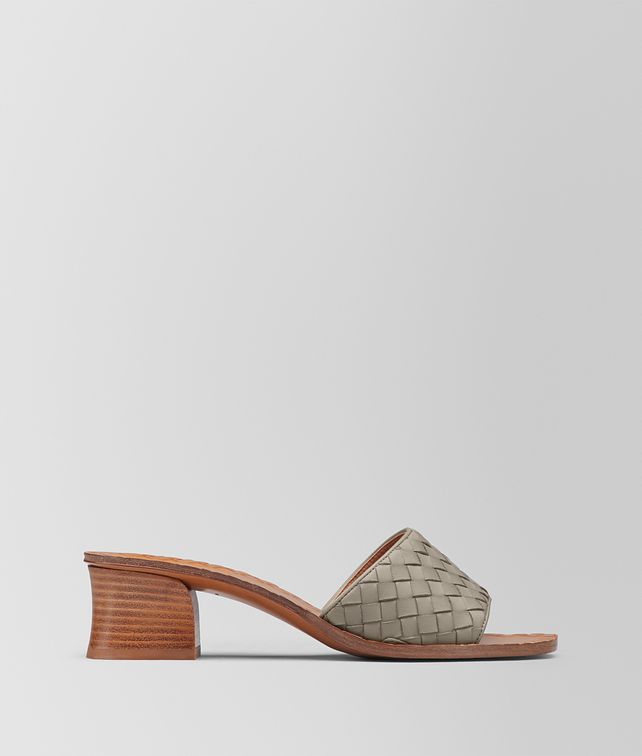 BOTTEGA VENETA DARK CEMENT INTRECCIATO NAPPA RAVELLO SANDAL Sandals Woman fp