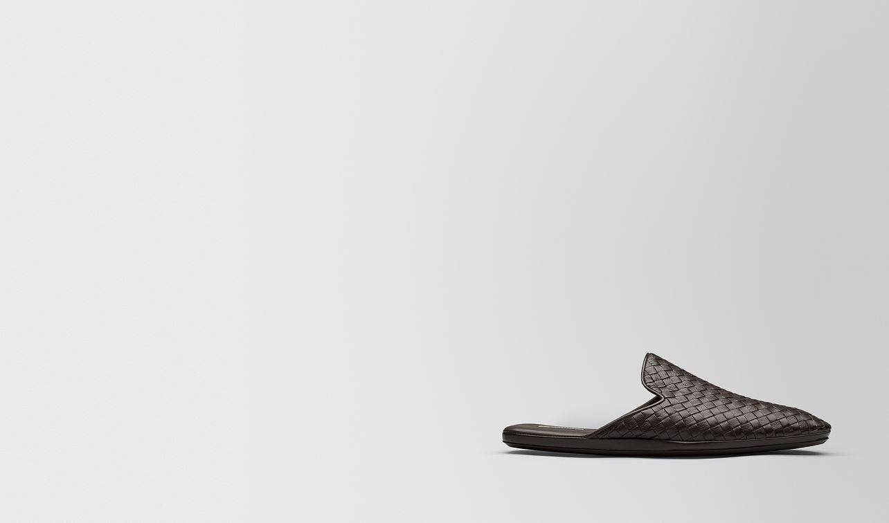 espresso intrecciato calf fiandra slipper landing