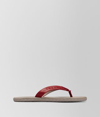 CHINA RED CALF PLAGE THONG