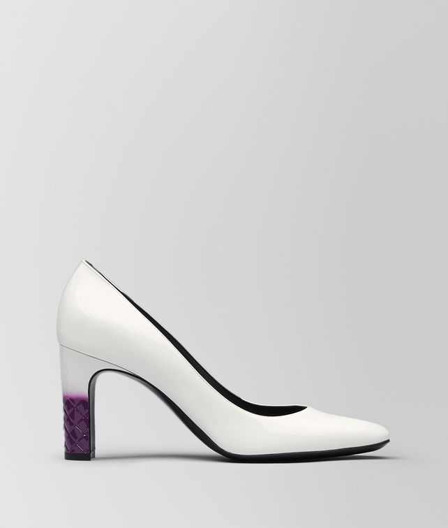 BOTTEGA VENETA BIANCO PATENT CALF ISABELLA PUMP Pump Woman fp