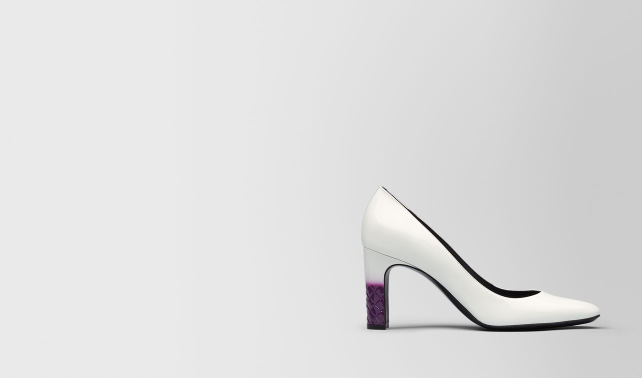 bianco patent calf isabella pump landing
