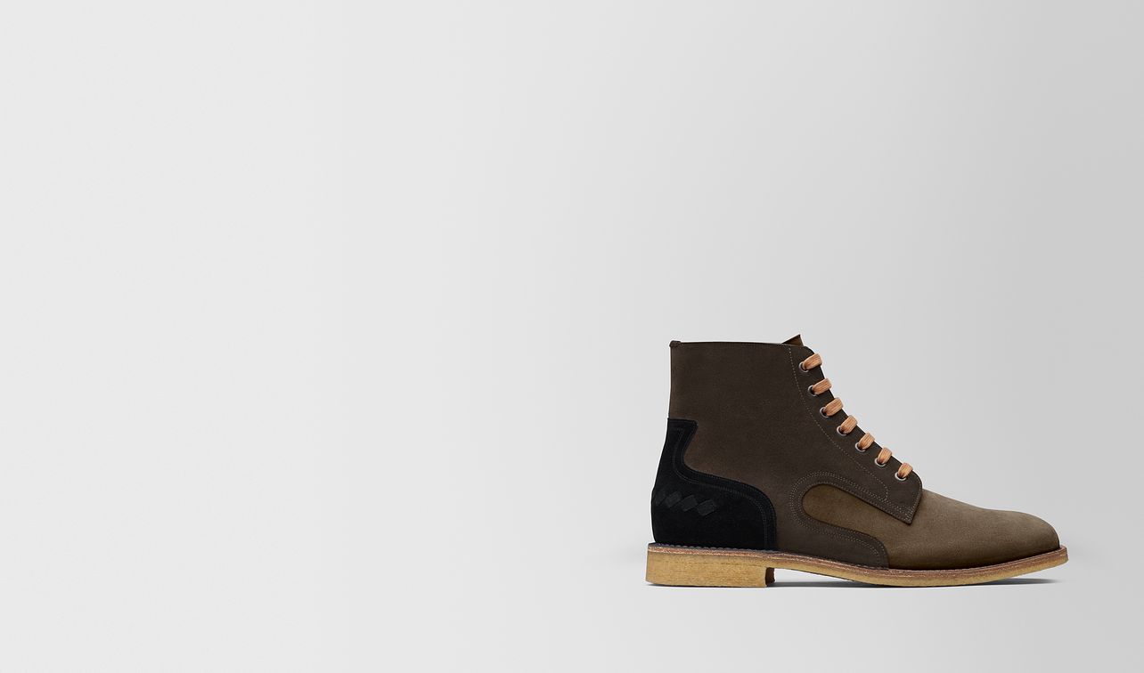 multicolor suede voortrekking boot landing