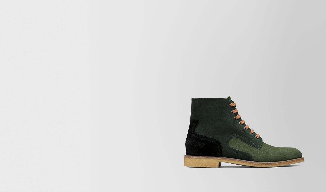 multicolor suede voortrekking boot landing