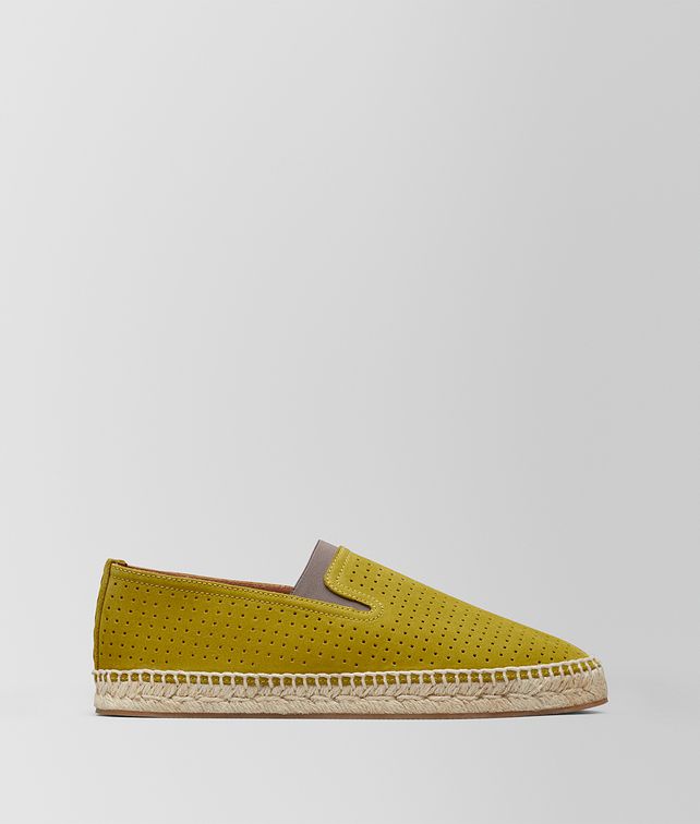 BOTTEGA VENETA 카모마일 스웨이드 갈라 에스파드리유 에스파드리유 남성 fp