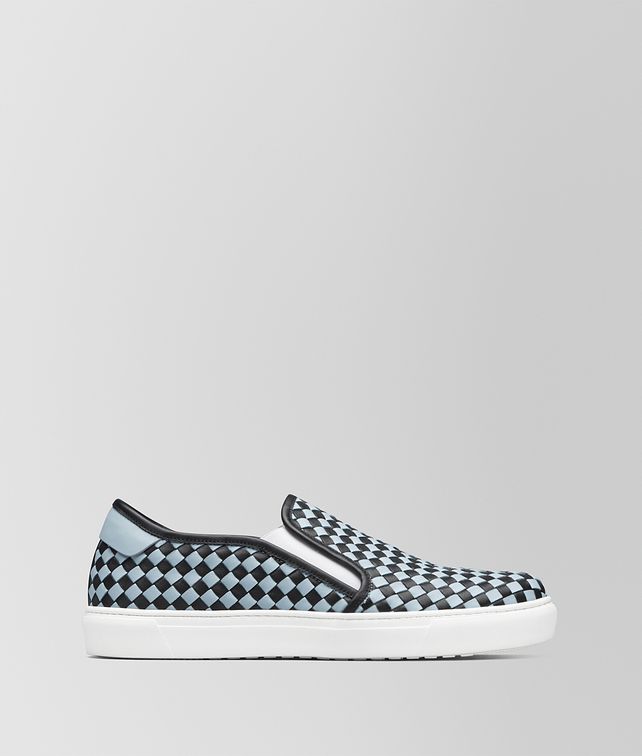 BOTTEGA VENETA NERO/ARCTIC CALF BV CHECKER SLIP-ON Sneakers Man fp