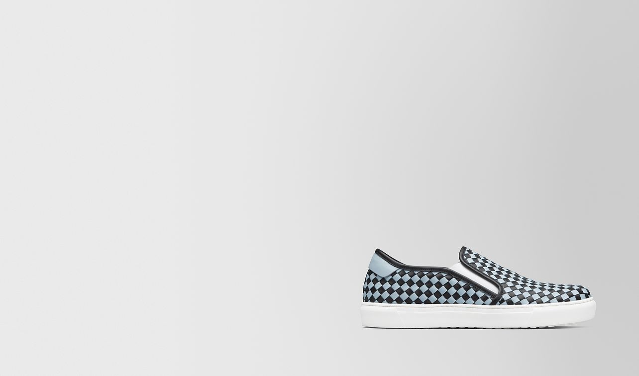 nero/arctic calf bv checker slip-on landing