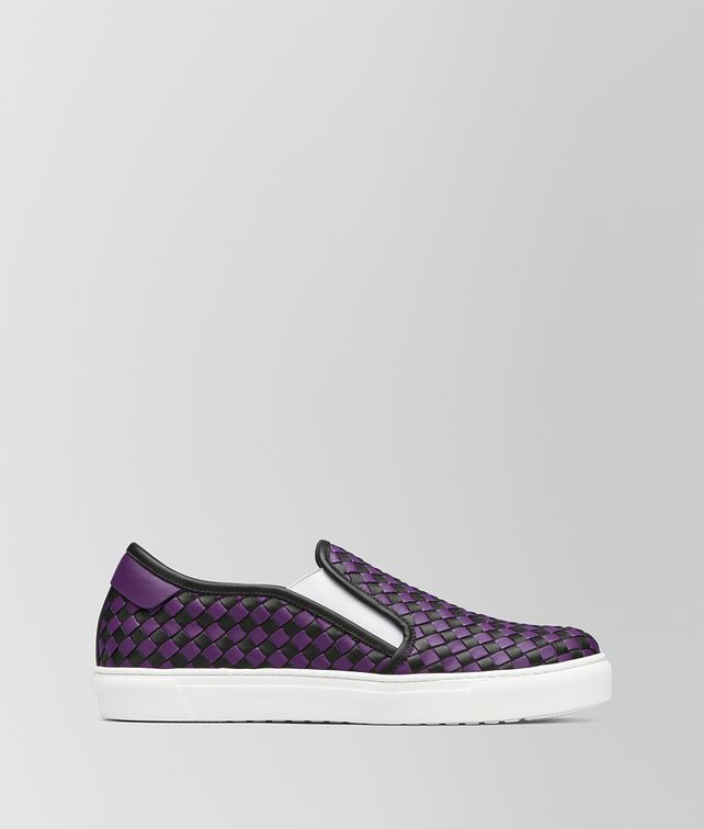 BOTTEGA VENETA BV CHECKER SLIPPER AUS KALBSLEDER IN NERO MONALISA Sneaker Herren fp