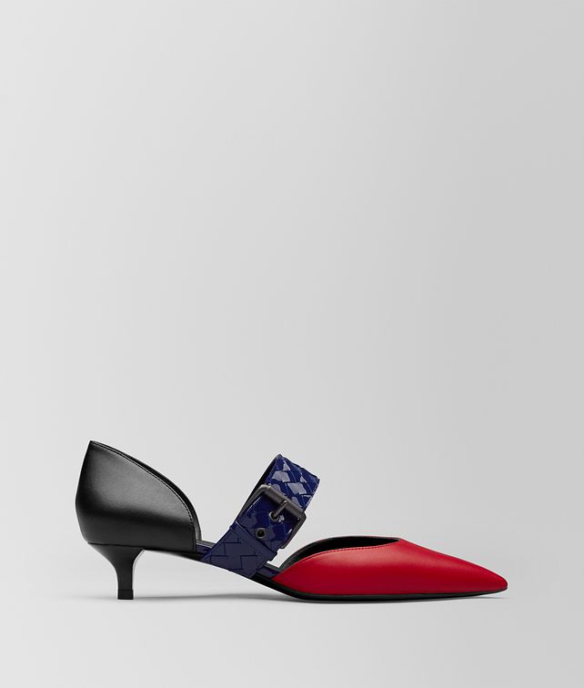 BOTTEGA VENETA CHINA RED NAPPA D'ORSAY KITTEN-HEEL Pump Woman fp