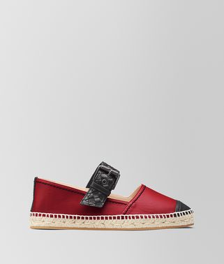 CHINA RED/NERO NAPPA ESPADRILLE