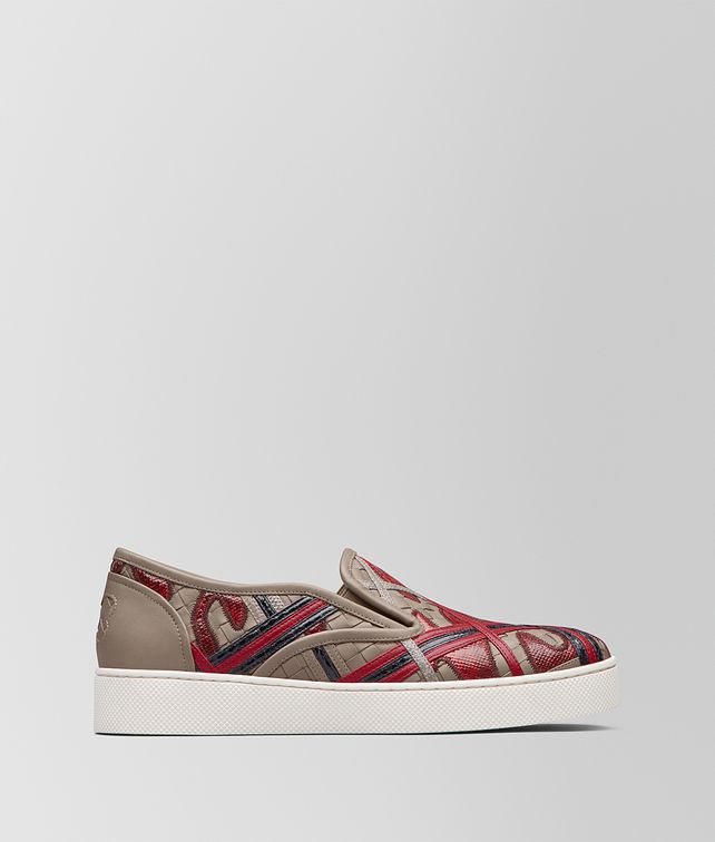 BOTTEGA VENETA SNEAKER SAIL IN MULTIMATERIALE CHINA RED Sneakers Donna fp