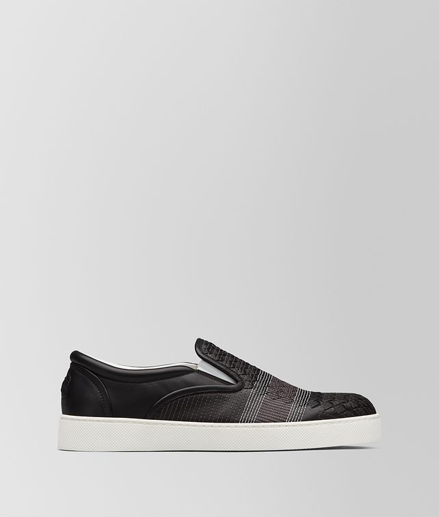 BOTTEGA VENETA NERO INTRECCIATO NAPPA STITCHING DODGER SNEAKER Sneakers Man fp