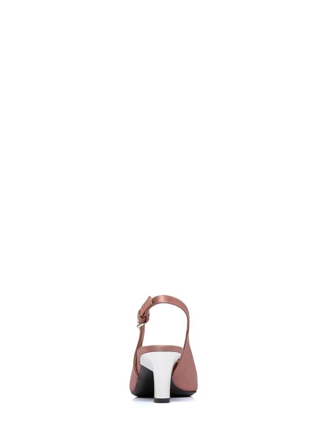 Sling Back Shoe Marni Sandalo in raso con cinturino sul tallone Donna