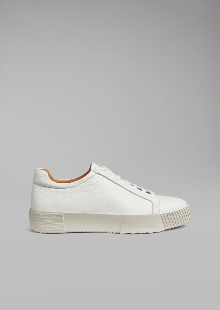 deerskin-sneakers-with-logo-heel-detail deerskin-sneakers-with-logo-heel-detail