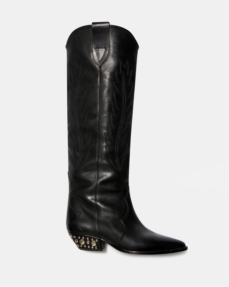 isabel marant black cowboy boots