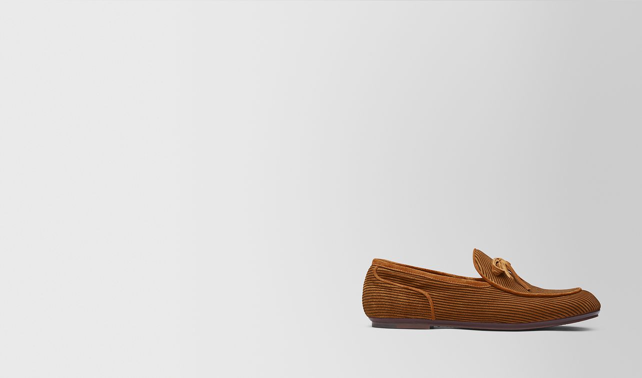 dark leather suede bv trinity loafer landing