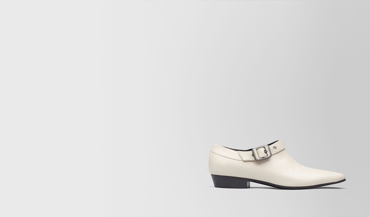 stiefelette aus kid moodec in mist landing