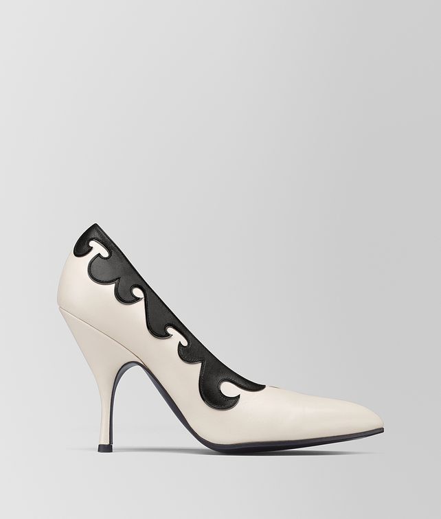 BOTTEGA VENETA MIST/NERO KID MOODEC CURL PUMP Pump Woman fp