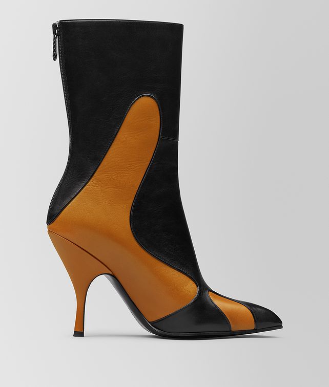 BOTTEGA VENETA ORANGE/NERO KID MOODEC FLAME ANKLE BOOT Boots Woman fp