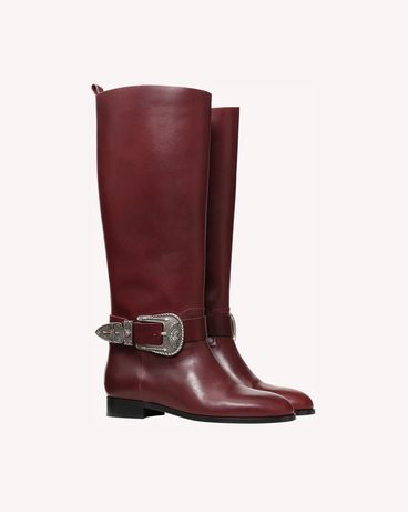 REDValentino BUCKLE AND SIGNS BOOT
