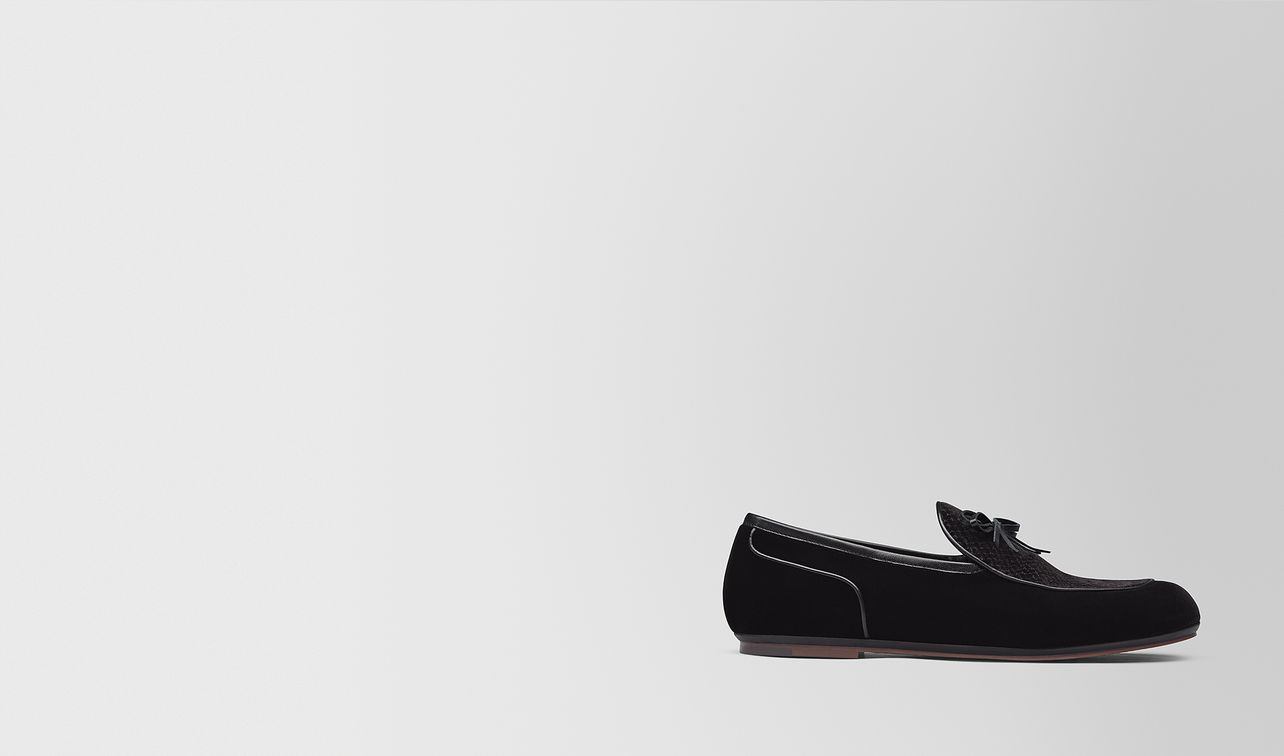 nero velvet bv trinity loafer landing