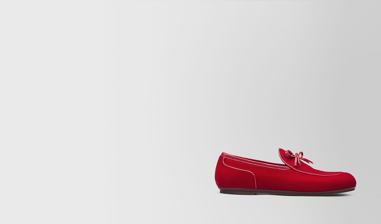red velvet bv trinity loafer landing