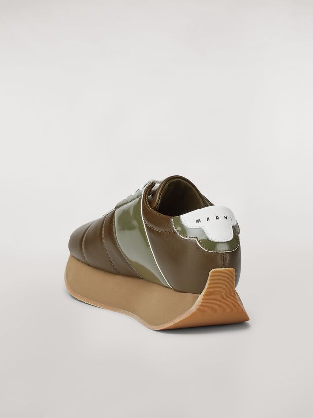 Sneakers Marni Zapatillas Marni BIG FOOT de piel de becerro verdes Mujer