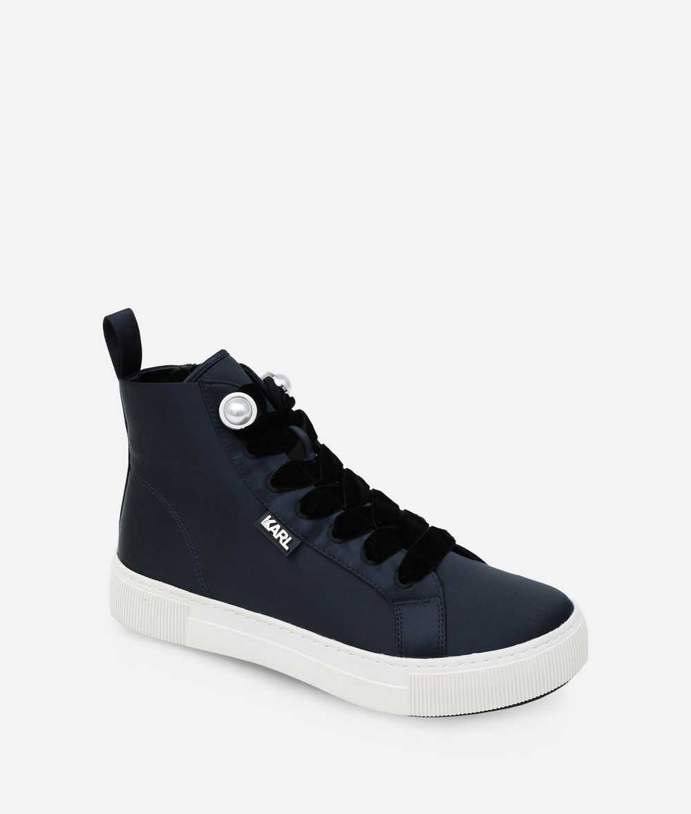KARL LAGERFELD LUXOR HIGH-TOP SNEAKERS Sneakers Woman f