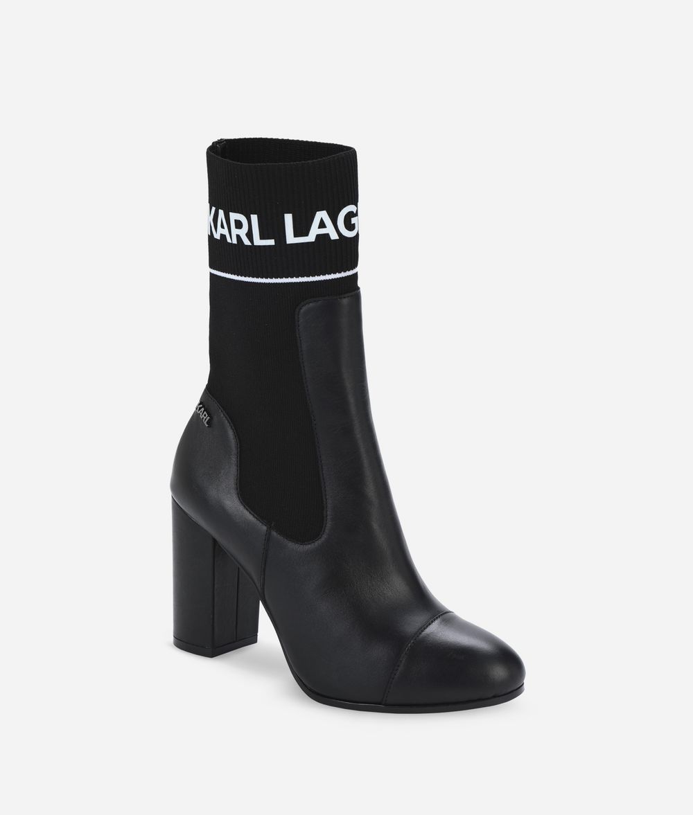 KARL LAGERFELD VOYAGE II LOGO MIDI BOOT Boots Woman f