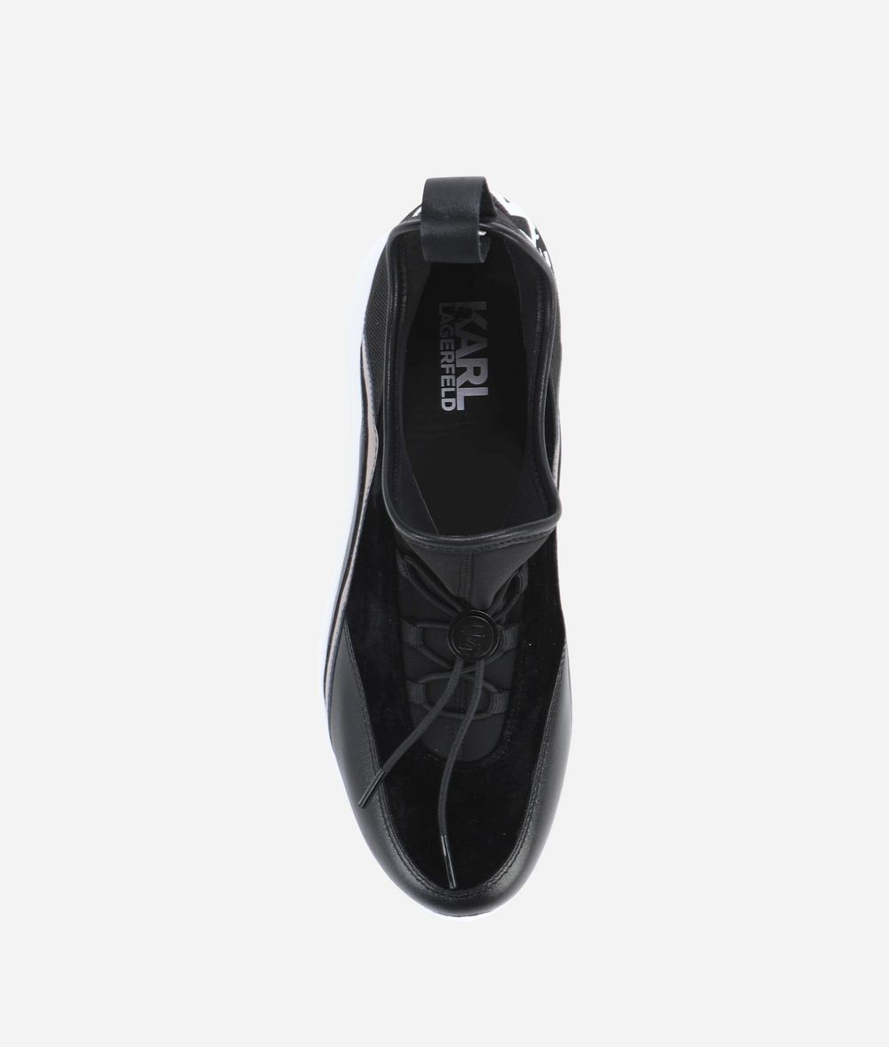 KARL LAGERFELD VITESSE PULL-ON LOGO RUNNER Sneakers Woman d