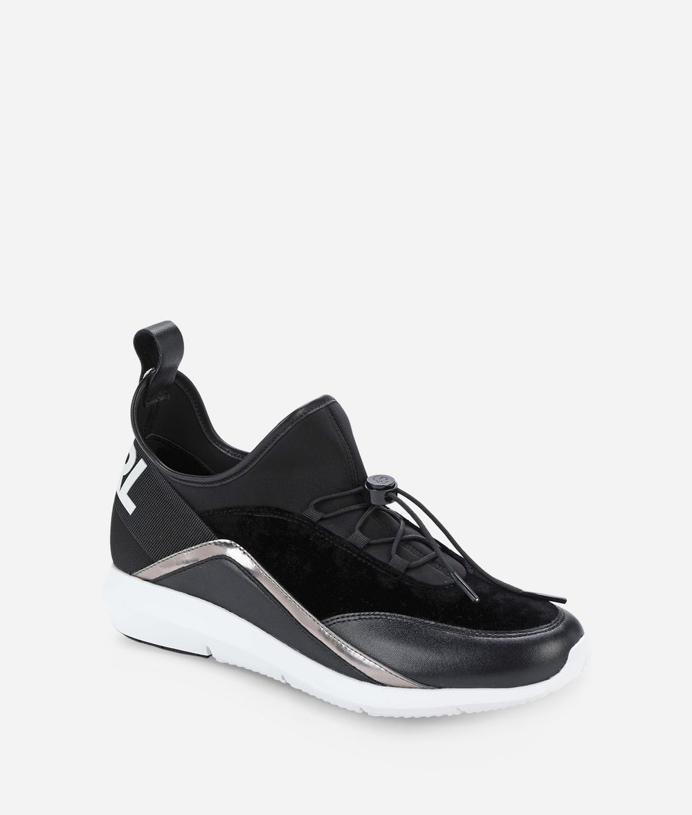 KARL LAGERFELD VITESSE PULL-ON LOGO RUNNER Sneakers Woman f
