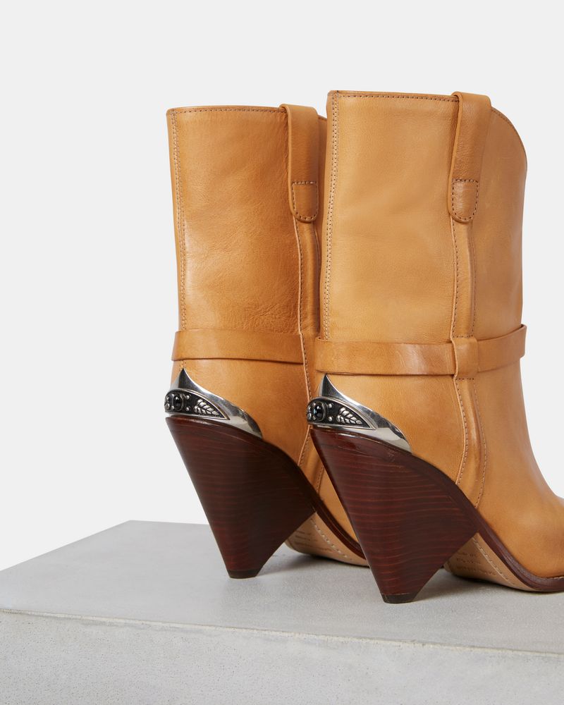 isabel marant lamsy leather ankle boots