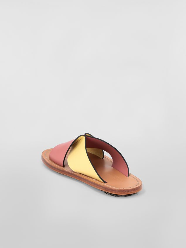 Sabot Marni Criss-cross sandal in calfskin Woman