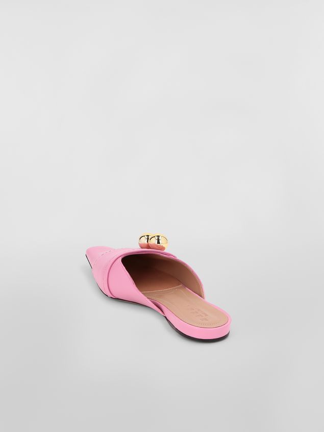 Sabot Marni Mule in pink lambskin Woman