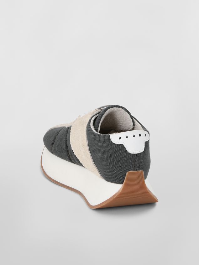 Sneakers Marni Marni BIGFOOT sneaker in gray cordura Woman