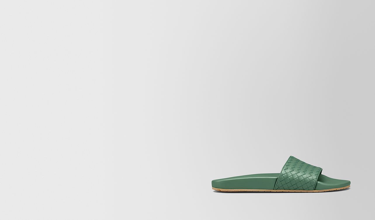lake sandal in intrecciato calf leather landing
